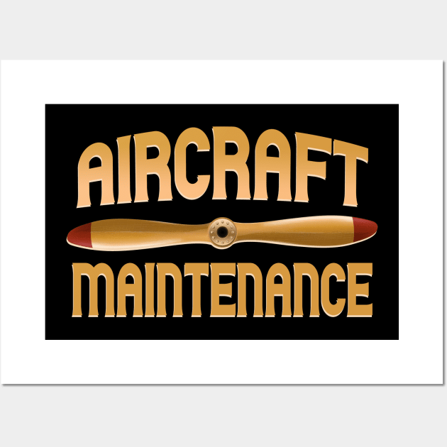 Aircraft Maintenance Wall Art by Foxxy Merch